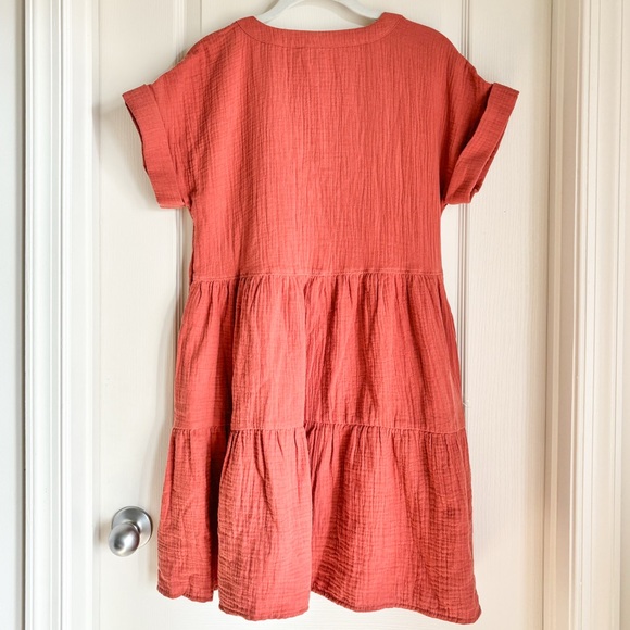 Madewell Mini Dress Cuff Sleeve Button Front Size XS NWT - Picture 7 of 9